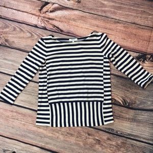 Madewell Striped Top Navy blue and Cream